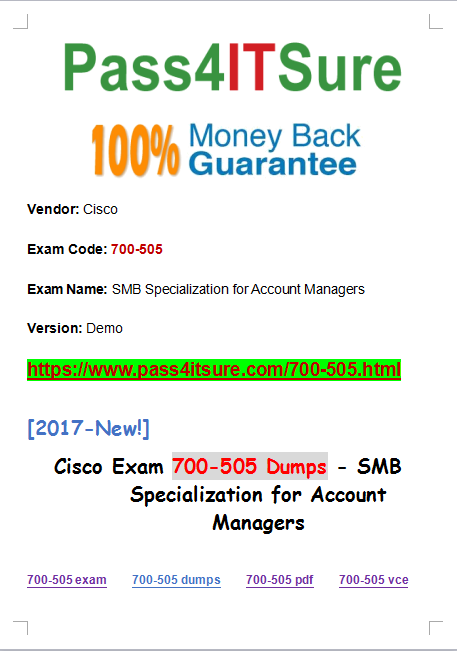 700-505 dumps