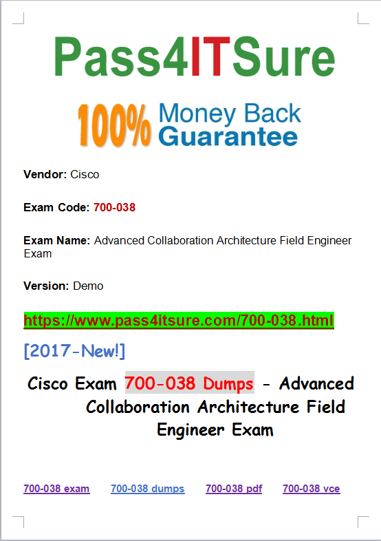 700-038 dumps